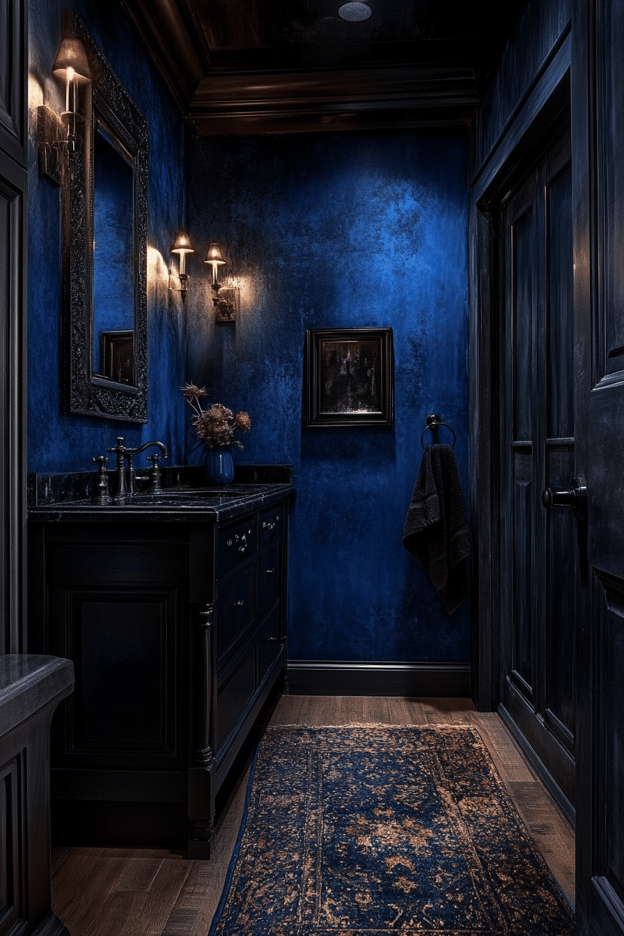 Midnight Blue Bathroom