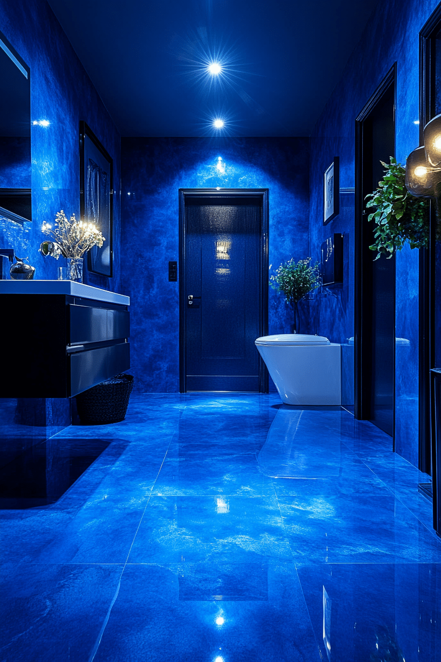 Cobalt Blue Bathroom