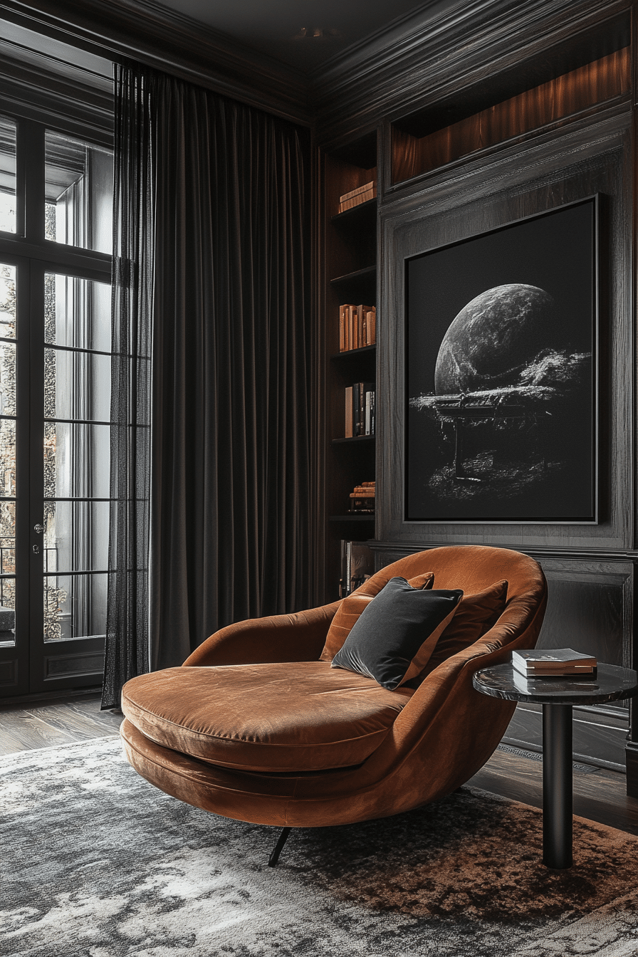 Blackout curtains for privacy