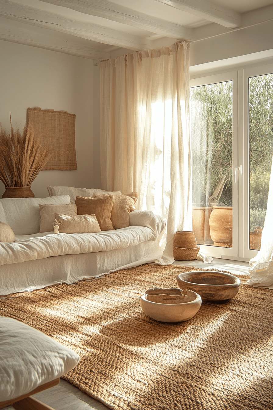 Linen style curtains