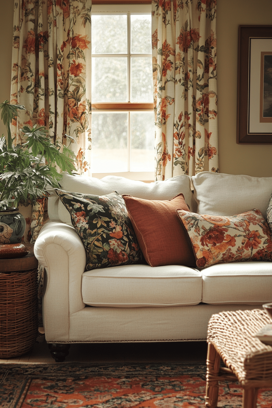 Woven texture curtains