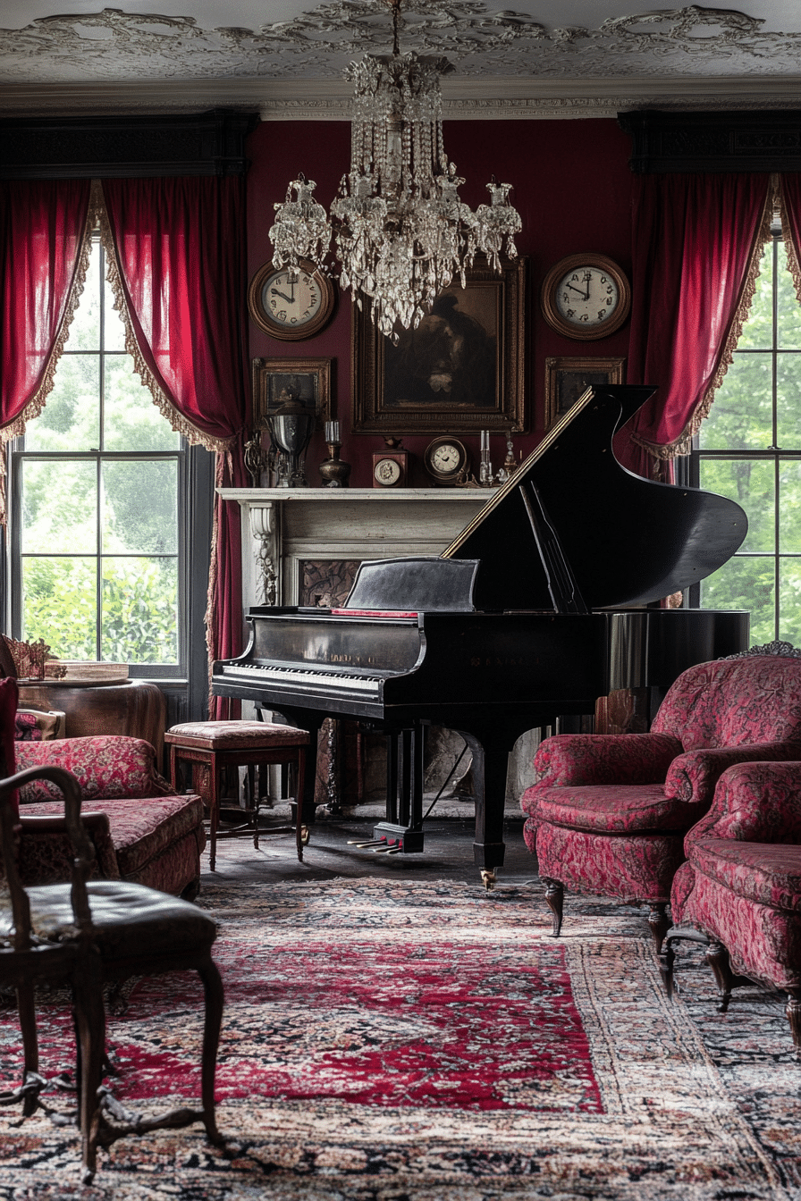 Gilded Gothic Textures Interior