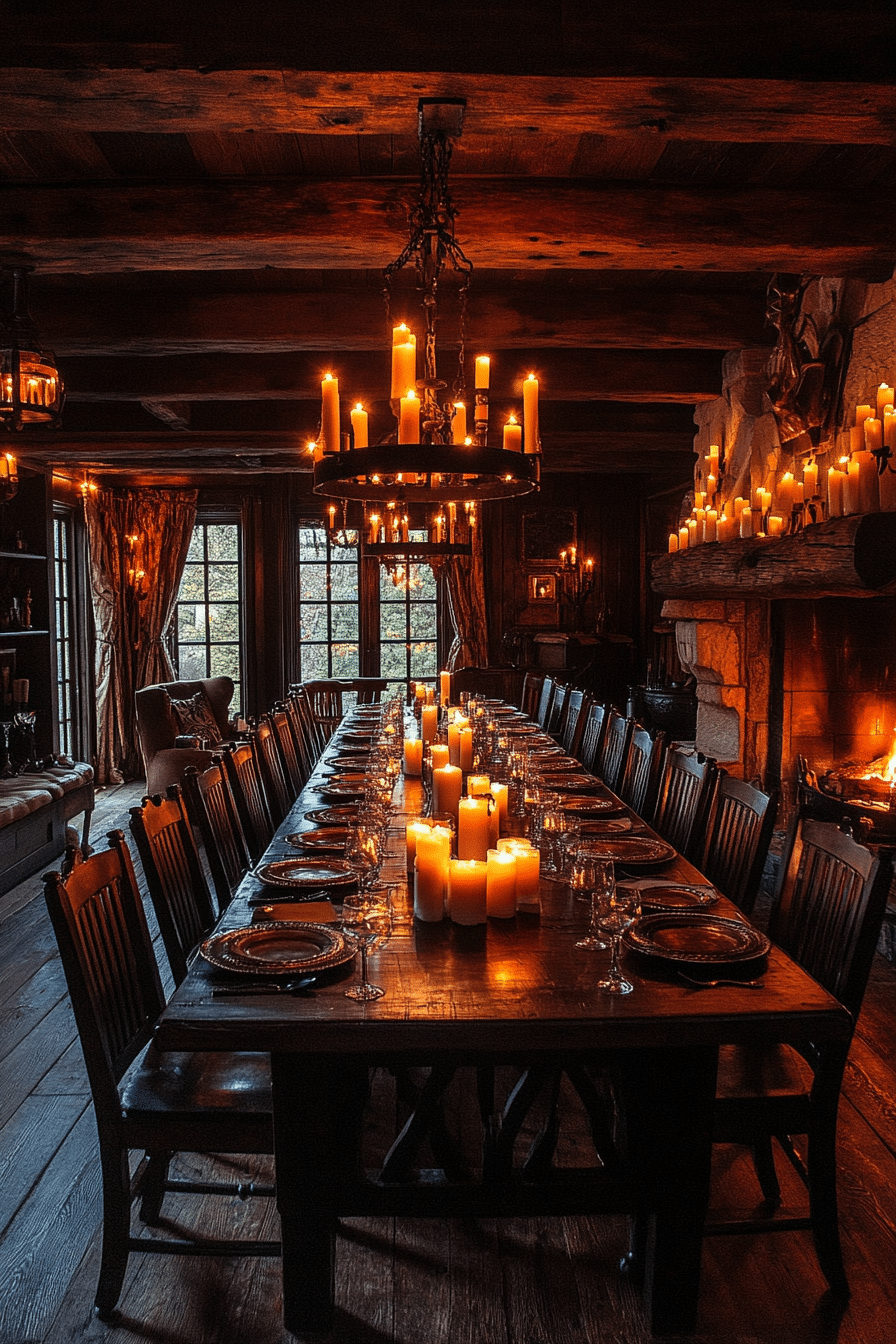 Candlelit Gothic Interior