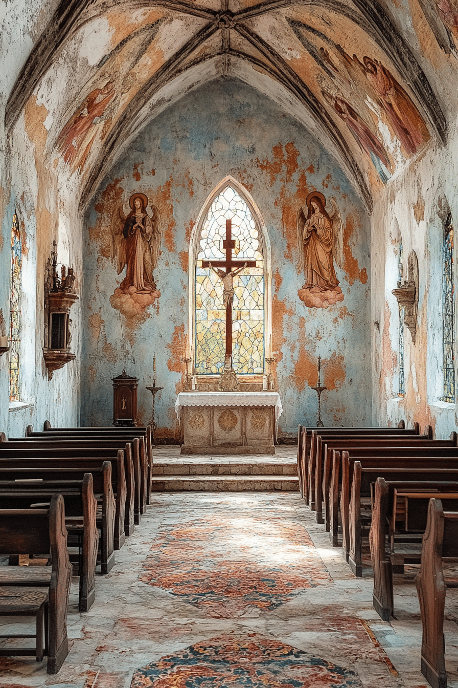 Frescoed Gothic Interior
