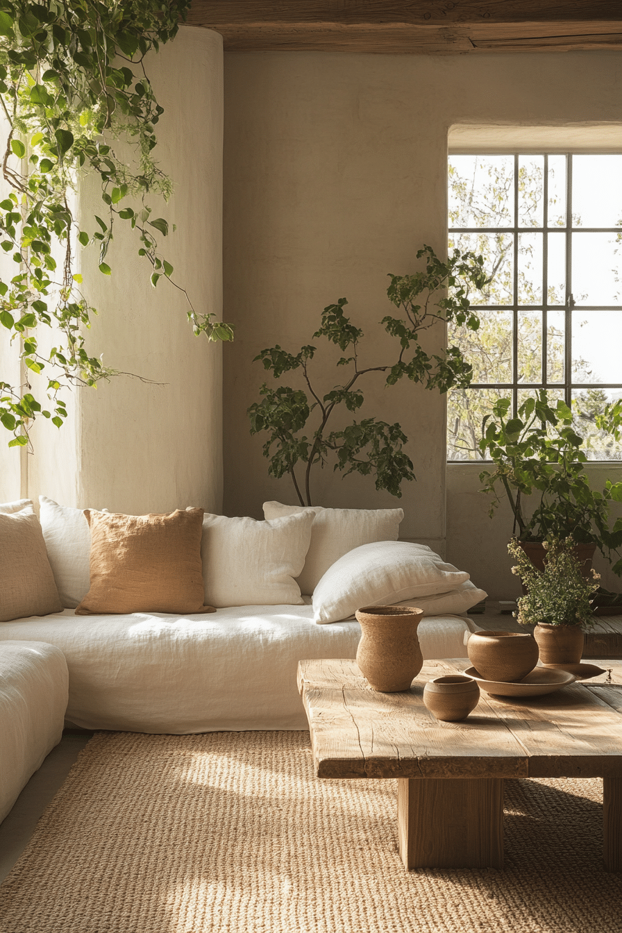 Nature-inspired Scandinavian interior