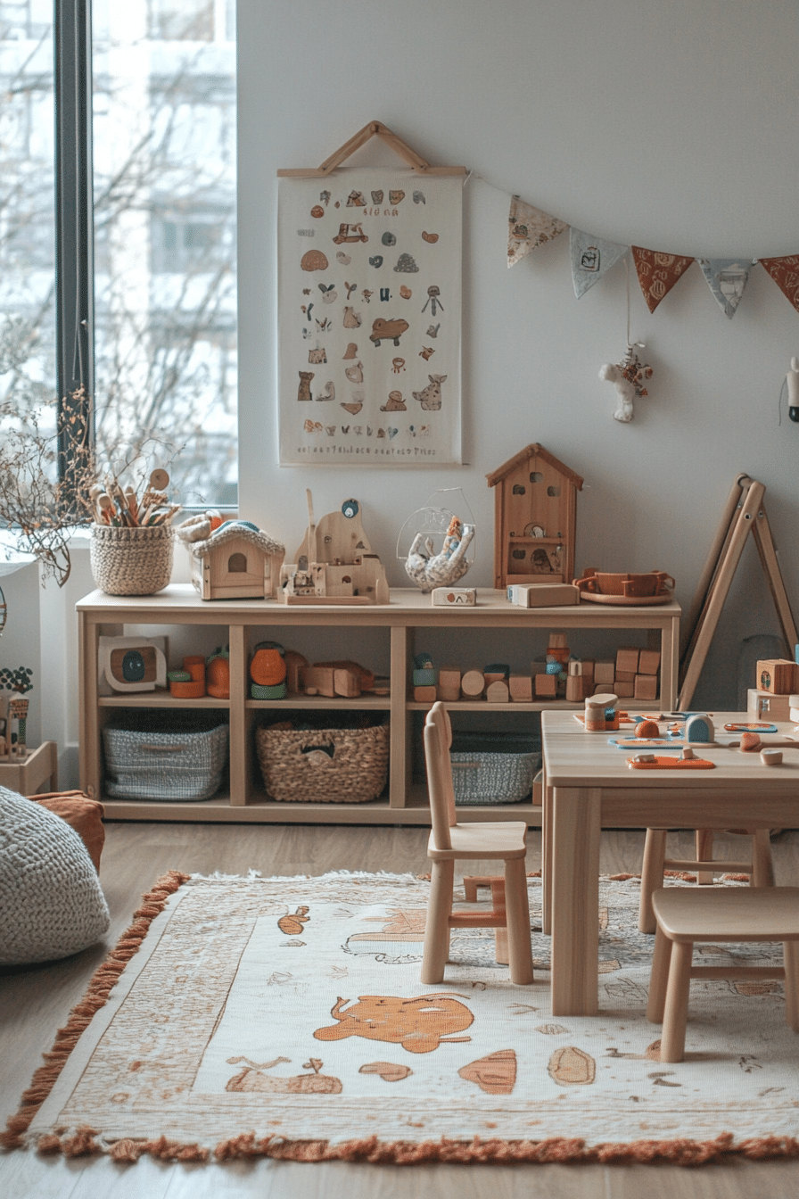 Rustic Scandinavian interior
