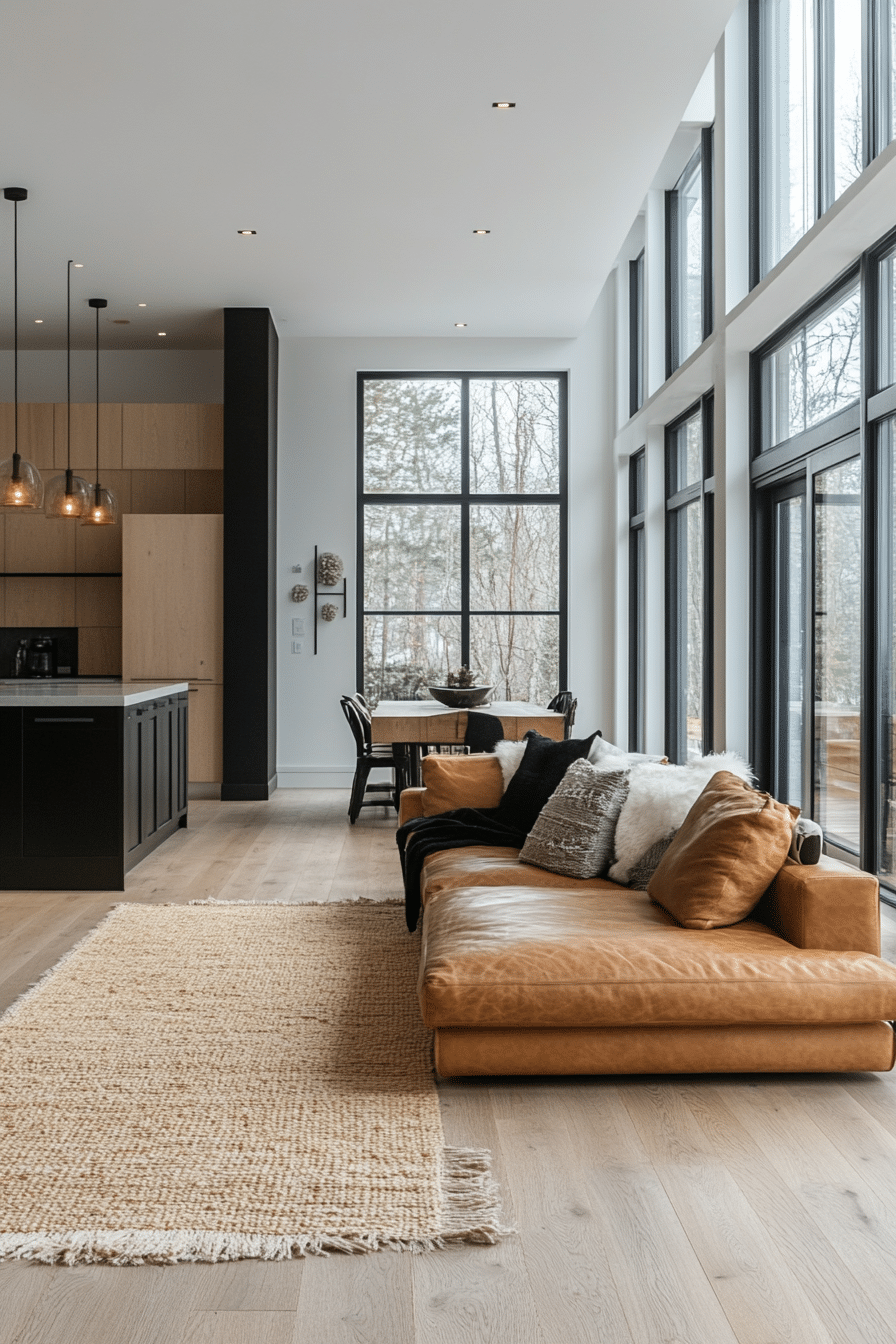 Open Scandinavian living space