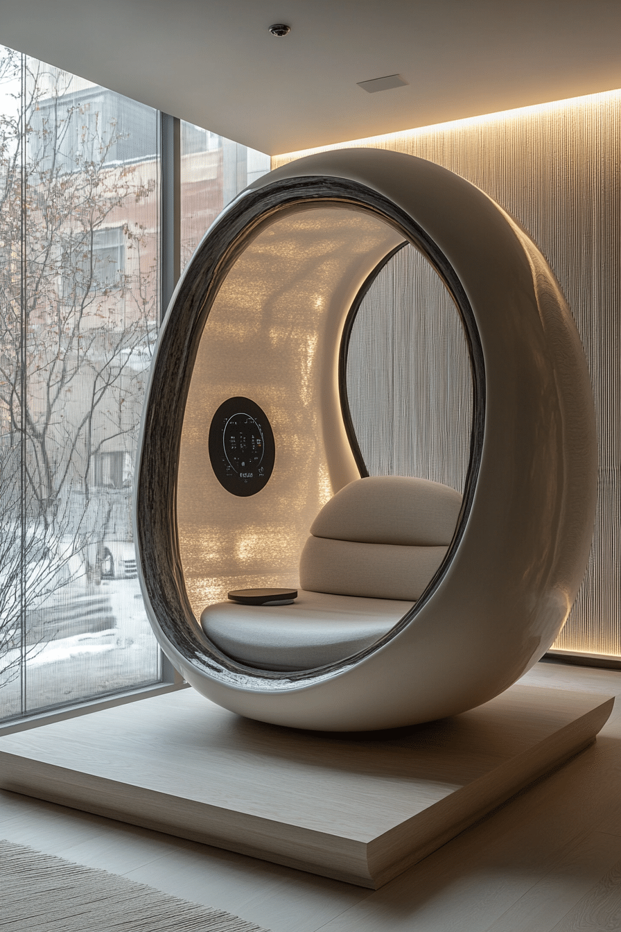 Urban Meditation Room with Vertical Garden