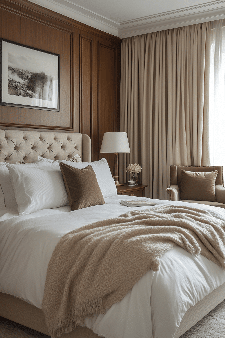 Balanced Retreat Transitional Bedroom