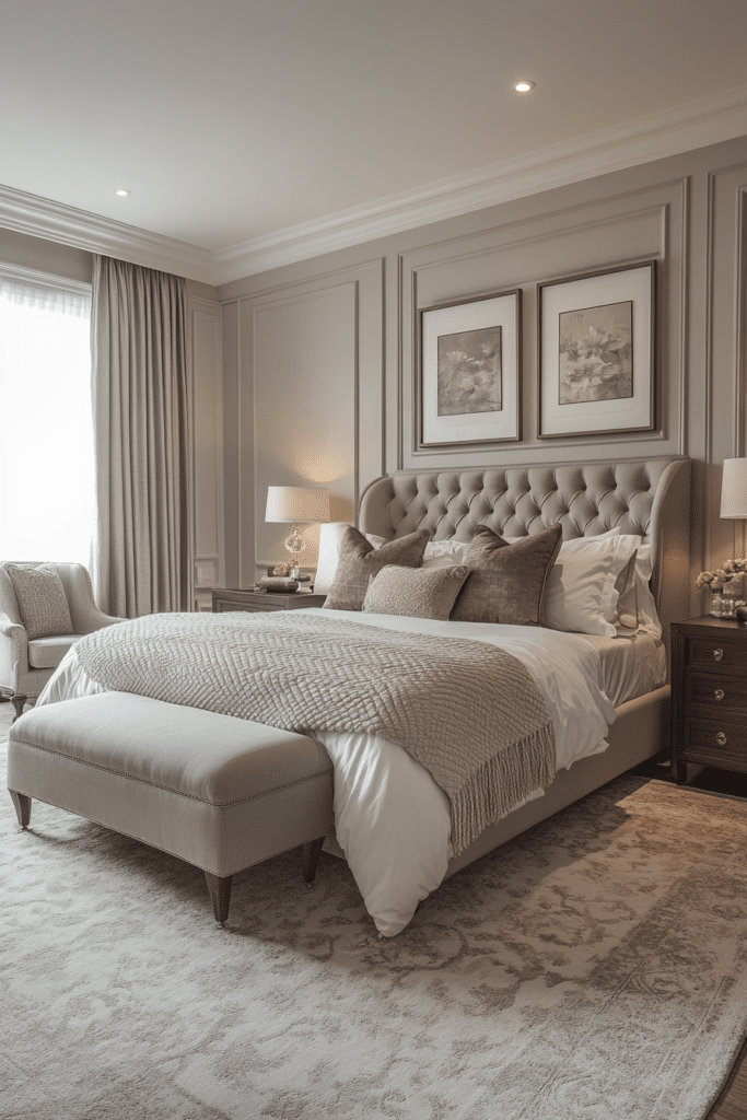 Refined Comfort Transitional Bedroom