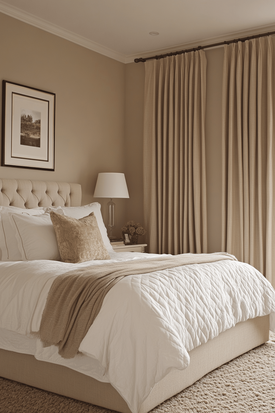 Harmonious Elegance Transitional Bedroom
