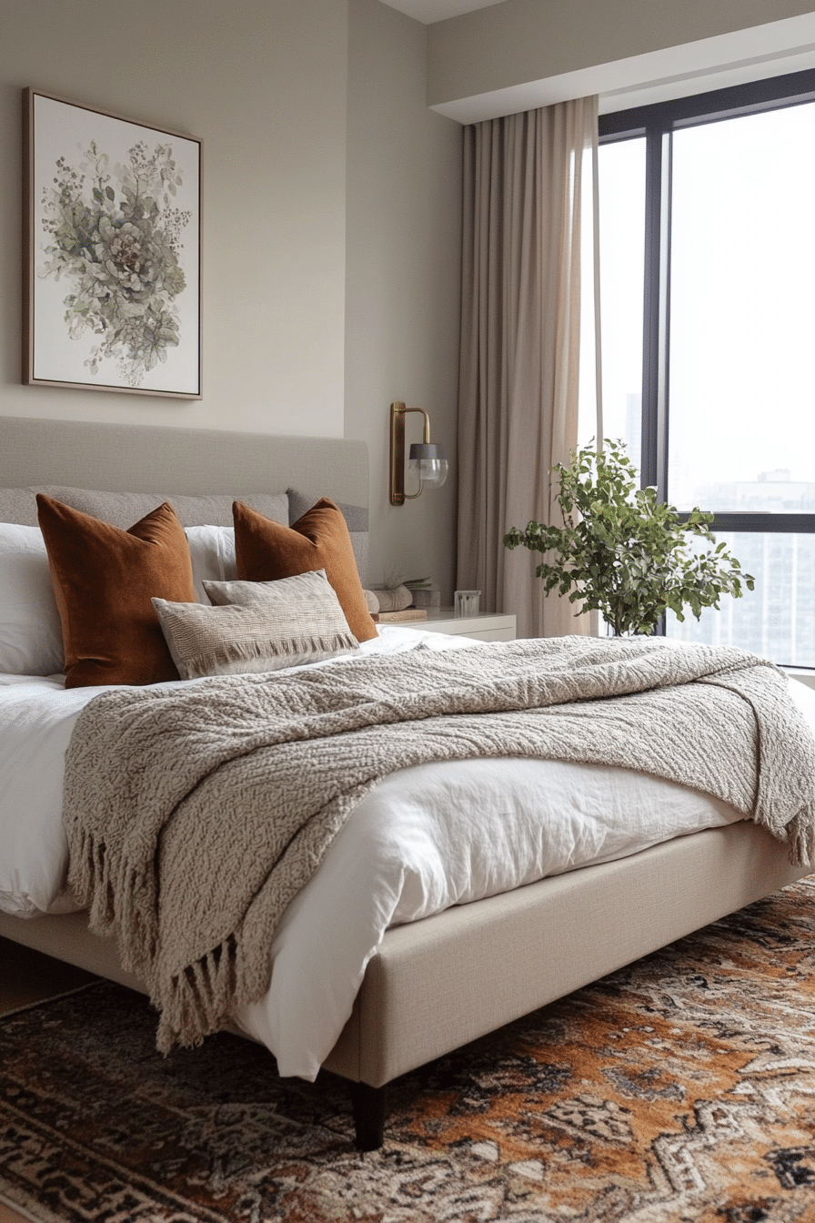 City Chic Transitional Bedroom
