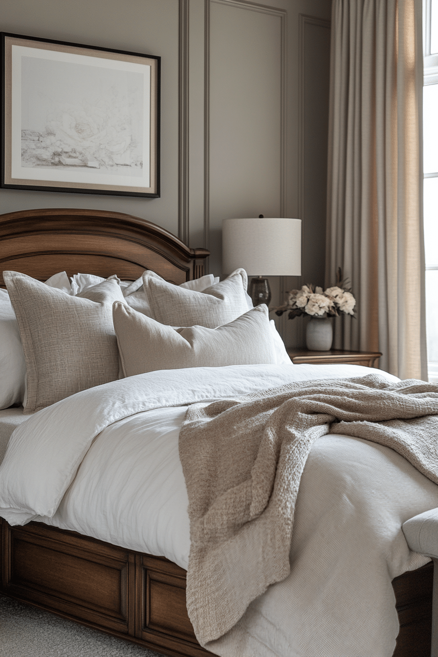 Subtle Glamour Transitional Bedroom