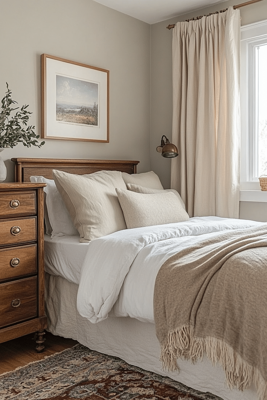 Serene Simplicity Transitional Bedroom