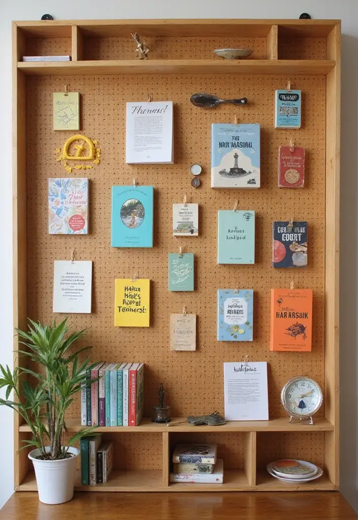 Dynamic Reading Corner with Pegboard