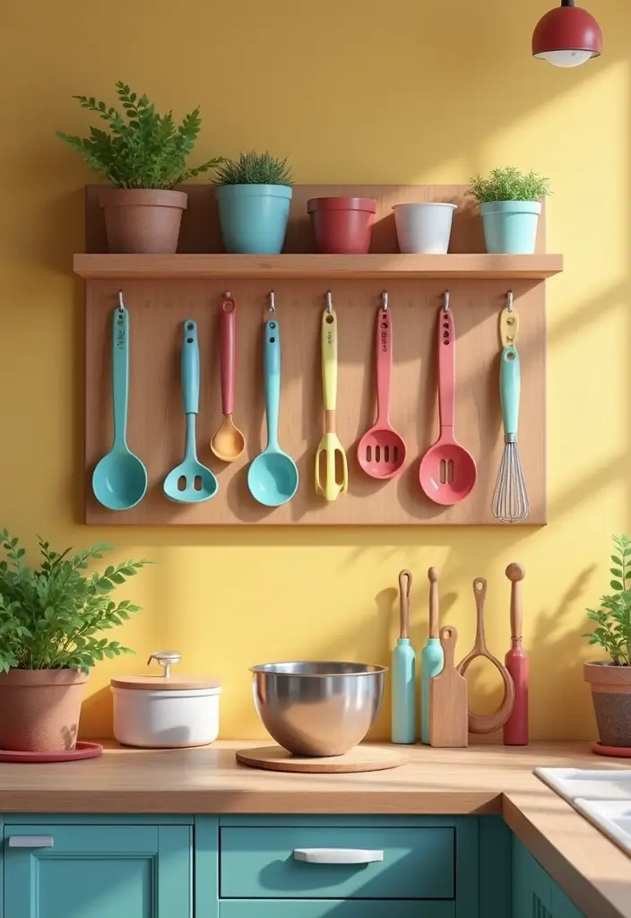 Baking Corner Display on Pegboard