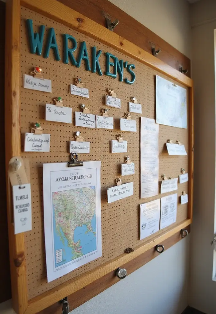 Local Community Board on Pegboard