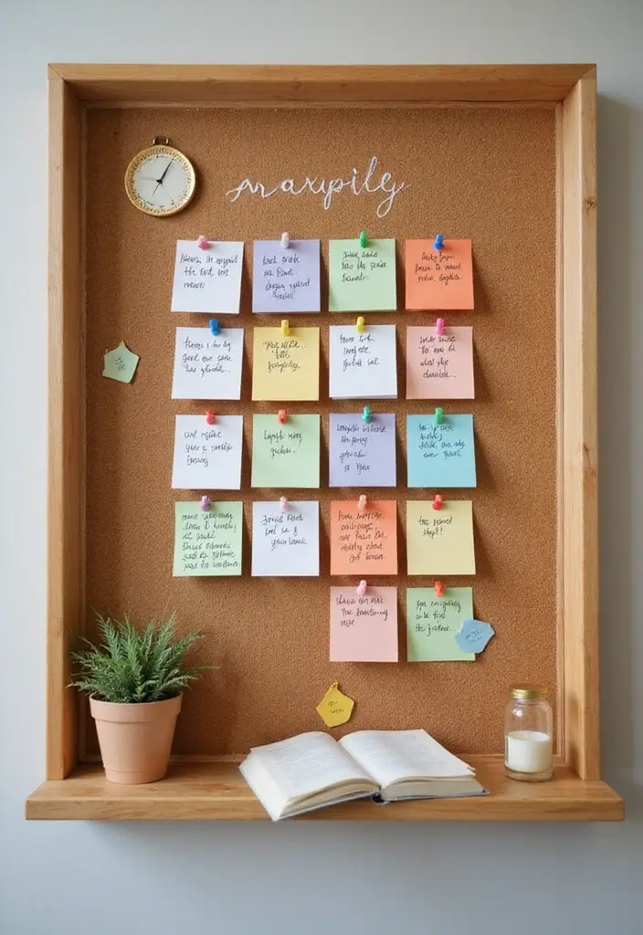 Gratitude Board on Pegboard