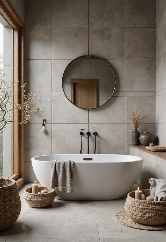 Natural Pebble Gray Bathroom Palette