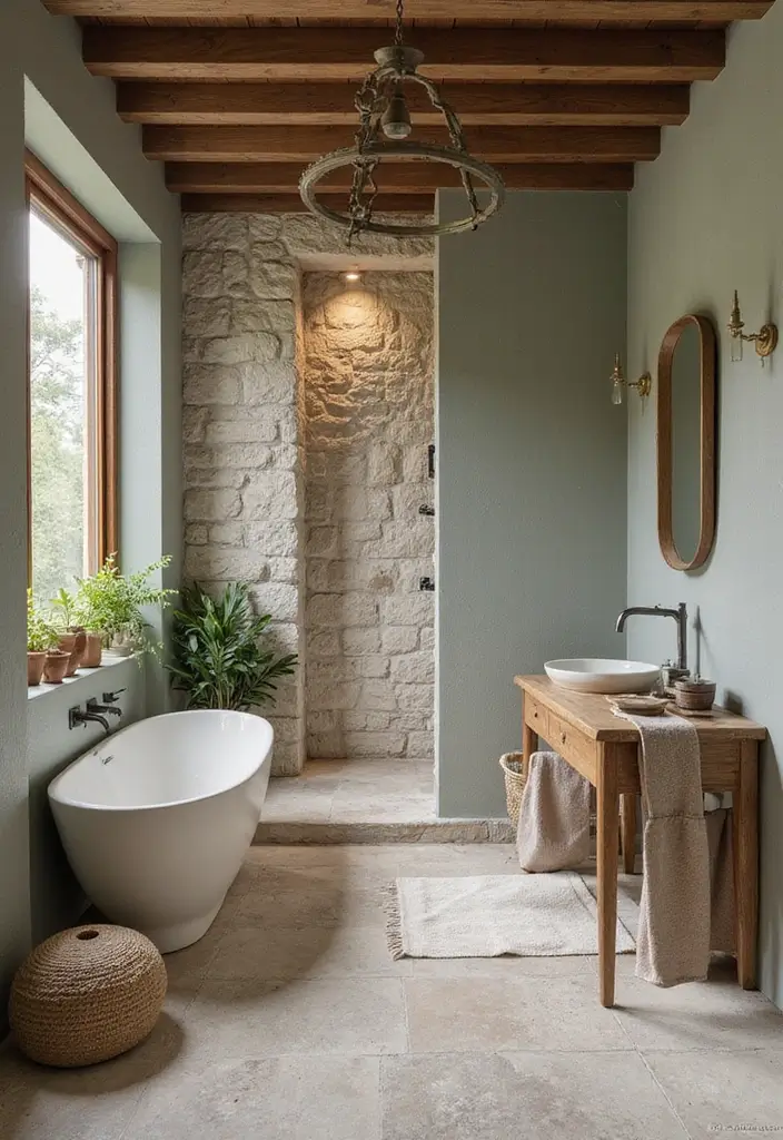 Organic Silver Sage Bathroom Palette