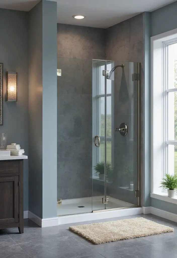 Modern Cool Steel Gray Bathroom Palette