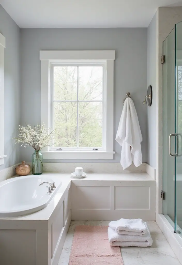 Airy Frosted Gray Bathroom Palette