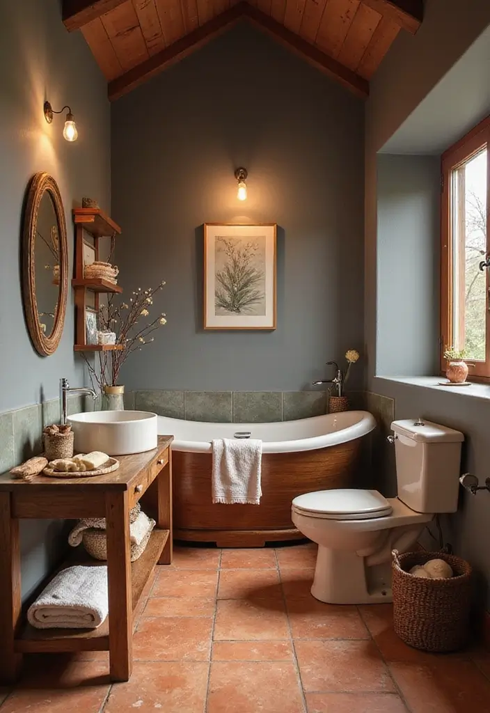 Inviting Warming Gray Bathroom Palette