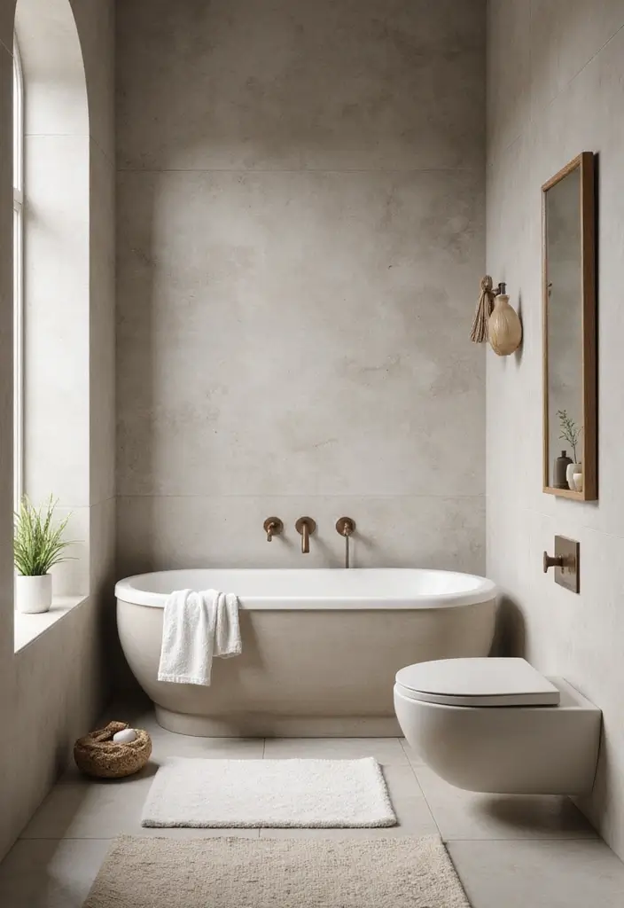 Neutral Cool Sand Gray Bathroom Palette