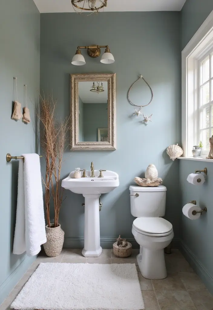 Refreshing Ocean Gray Bathroom Palette