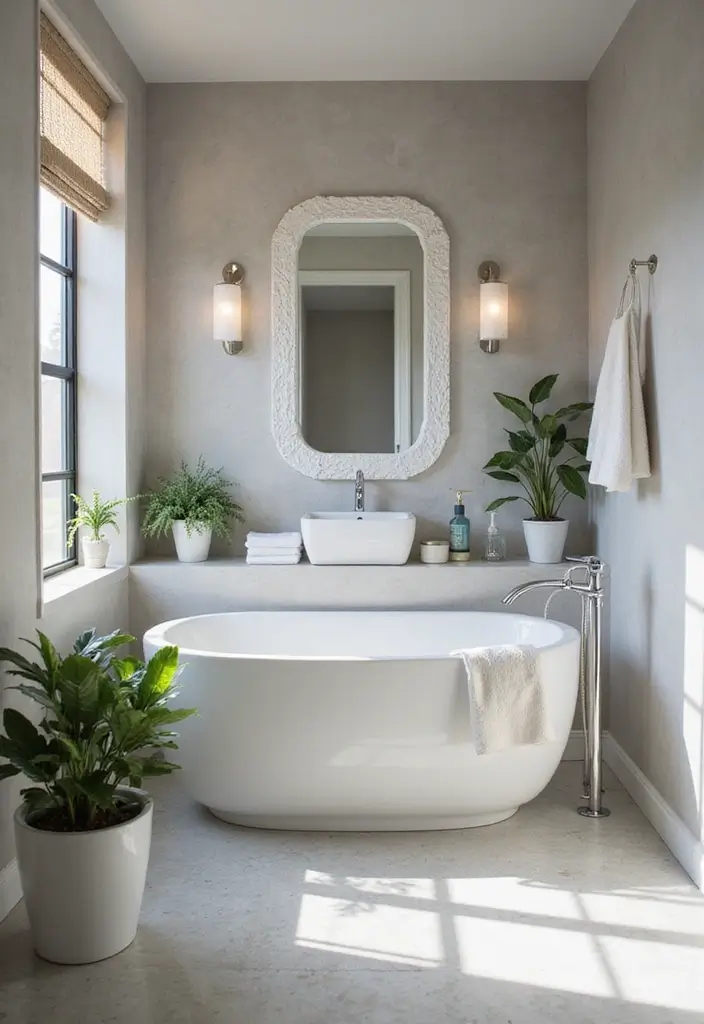 Sophisticated Soft Pearl Gray Bathroom Palette