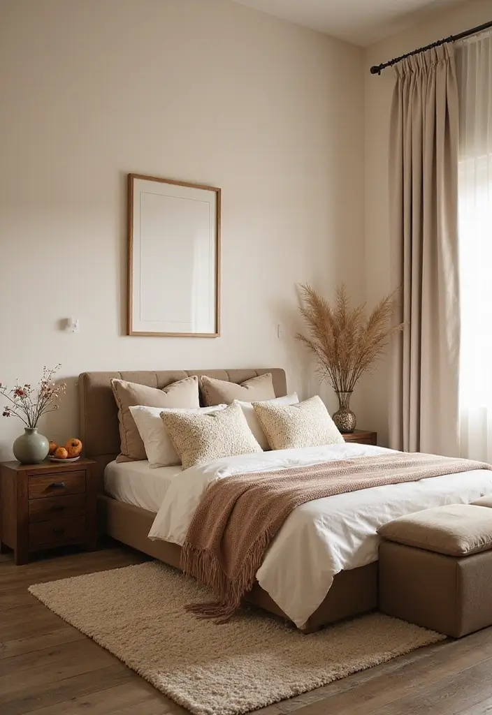 Warm Ivory Bedroom Paint Color