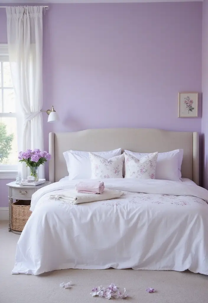Lavender Haze Bedroom Paint Color