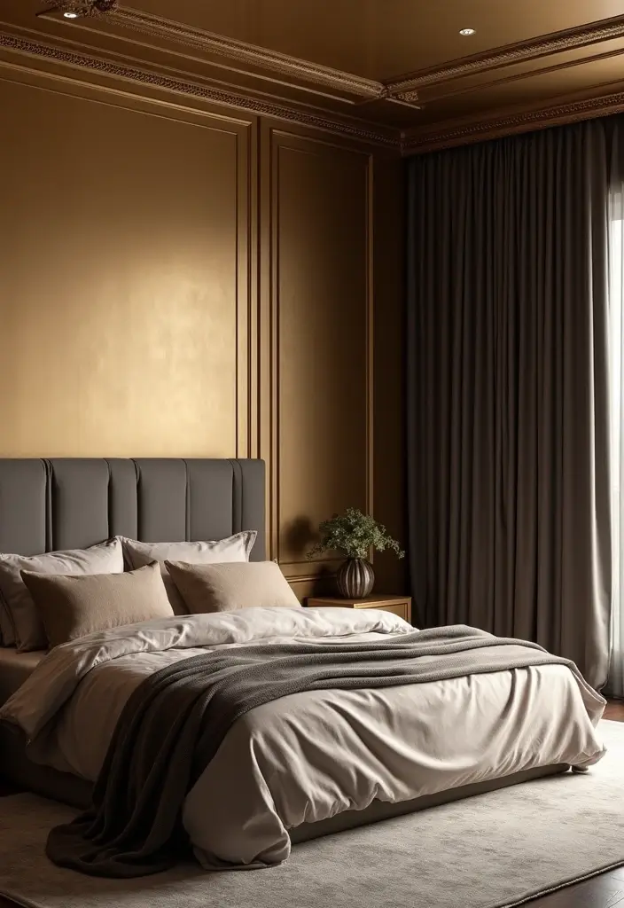 Golden Glow Bedroom Paint Color