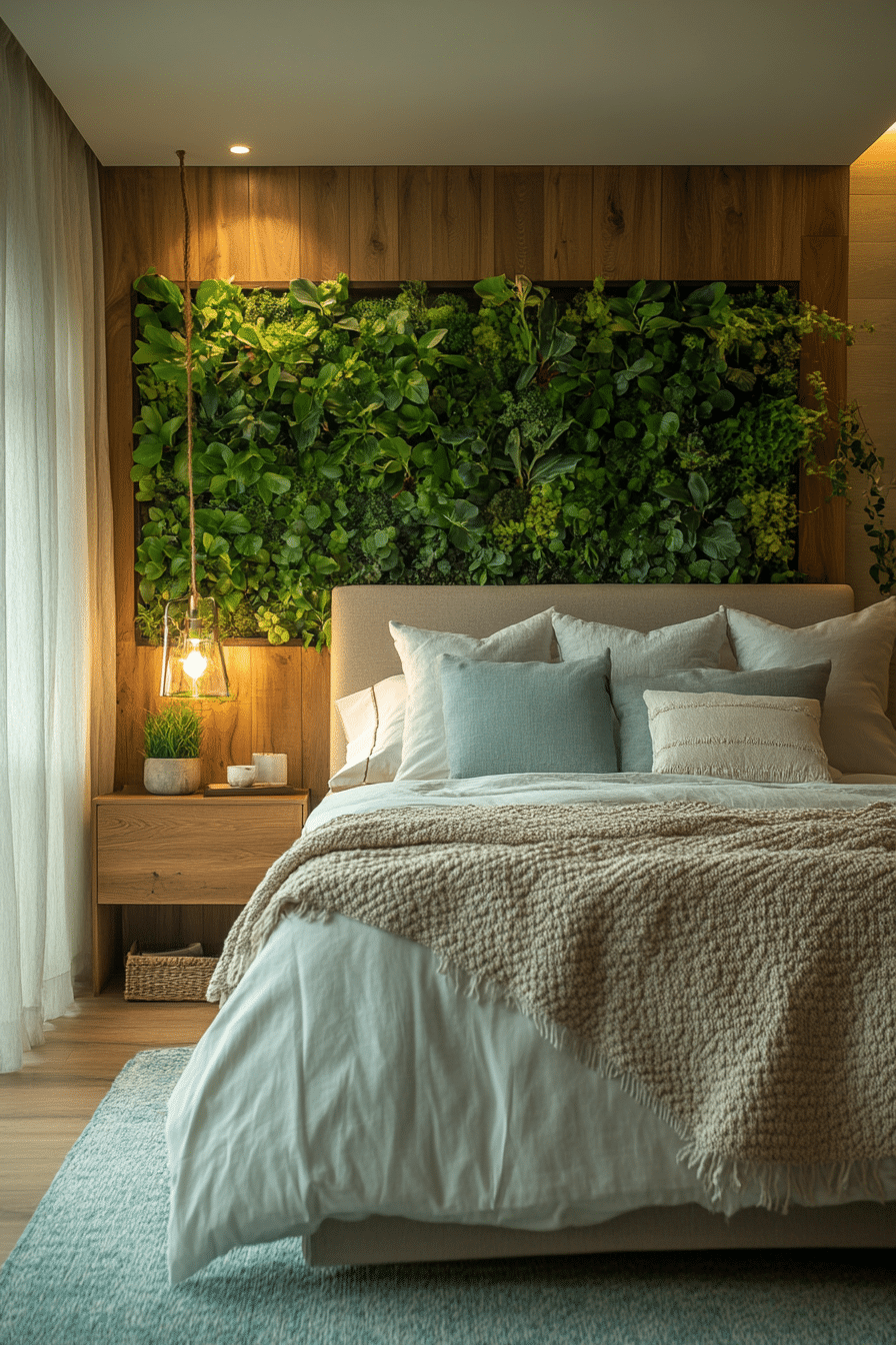Urban nature bedroom