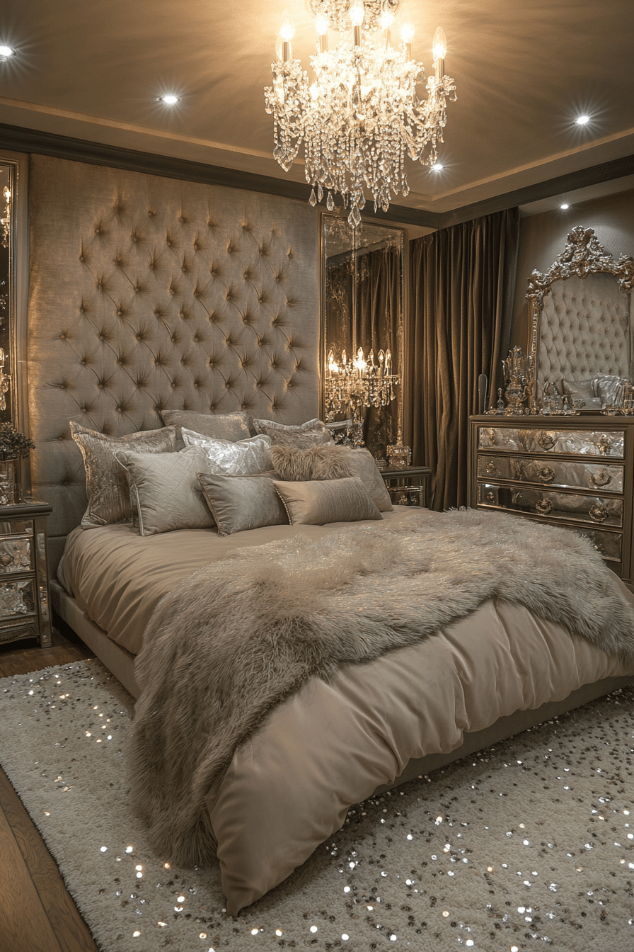 Glamorous bedroom design