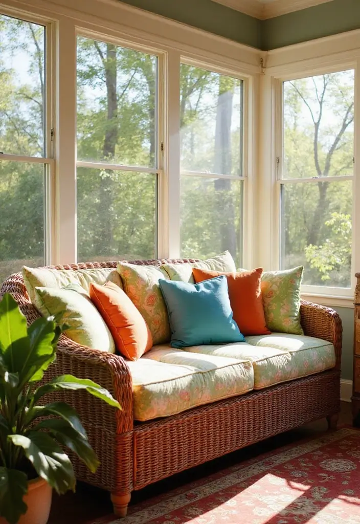 Versatile Wicker Daybed