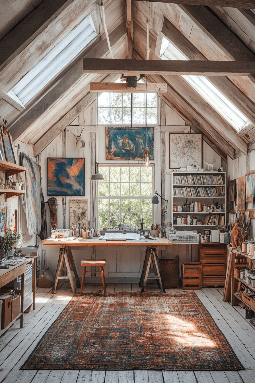 Barn style house designed as a creative studio and living space