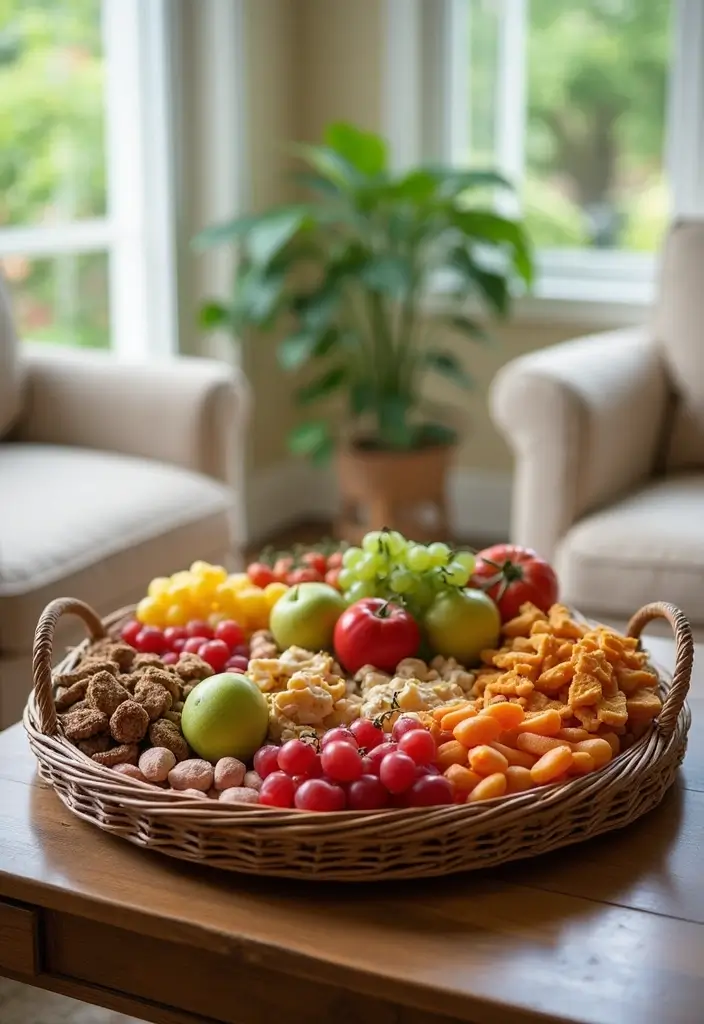 Elegant Wicker Serving Platter