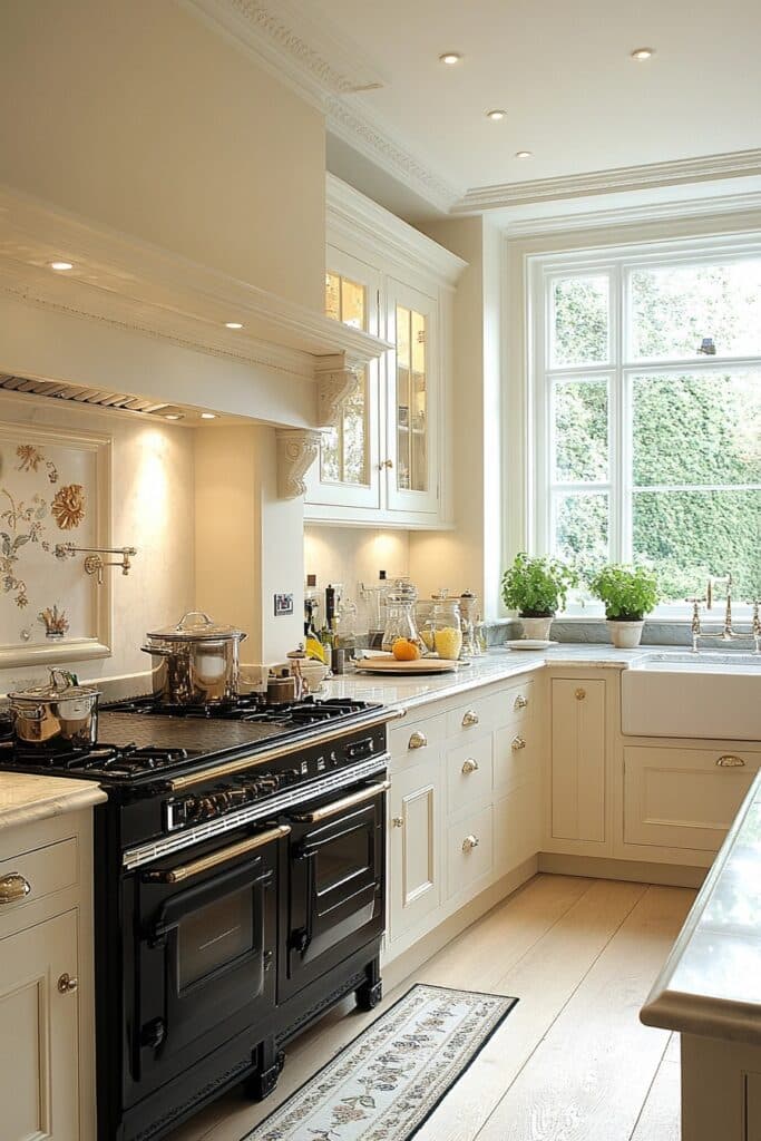 Edwardian Classic: Timeless Antique Kitchen Elegance