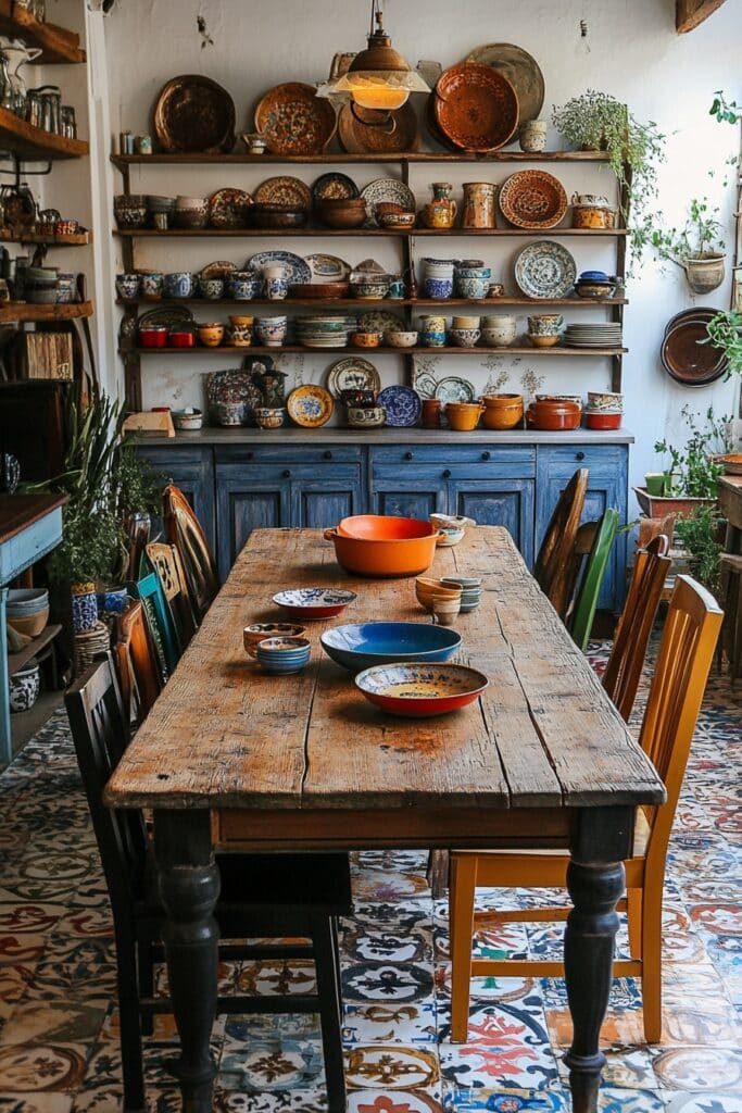 Bohemian Flair: Eclectic Antique Kitchen Decor