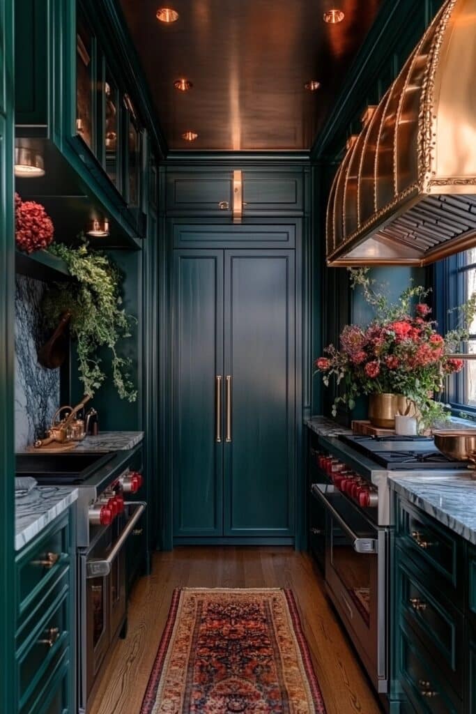 Natural Green Kitchen Cabinets