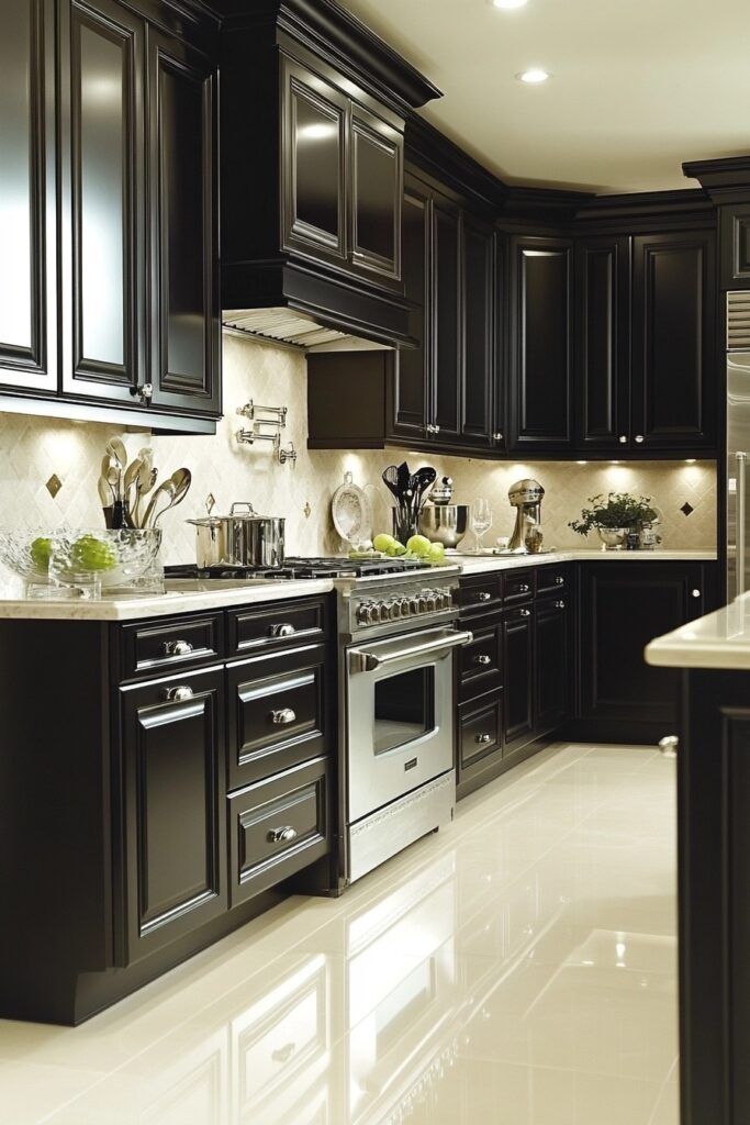 Deep Espresso Kitchen Cabinets