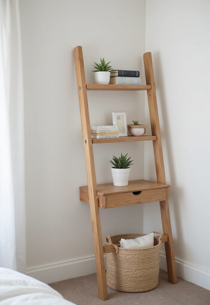 Ladder Shelf Floating Nightstand