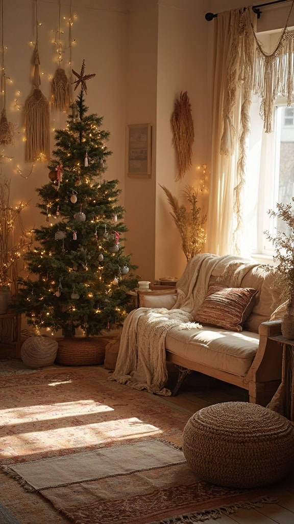Boho Christmas Corner