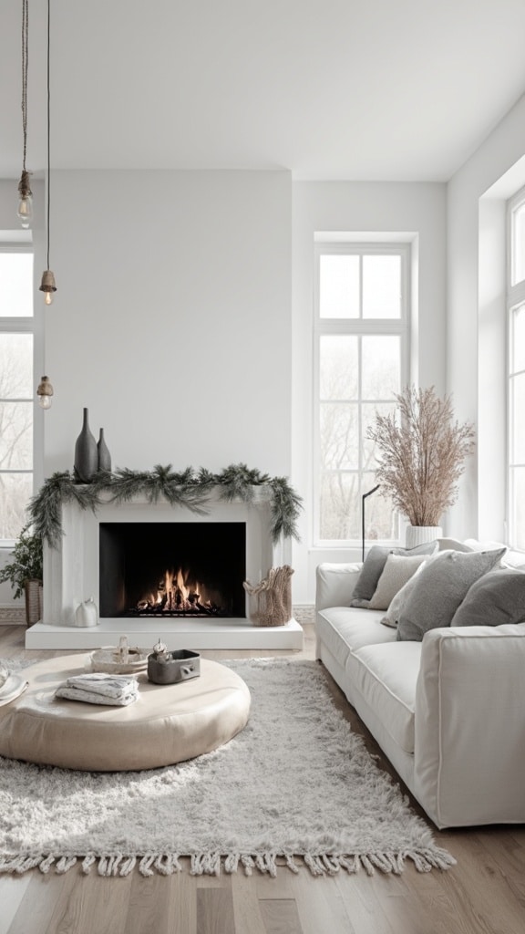 Nordic Simplicity Fireplace Decor