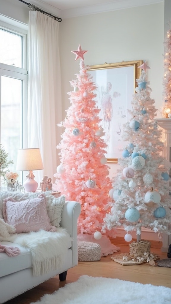 Pastel Christmas decorations