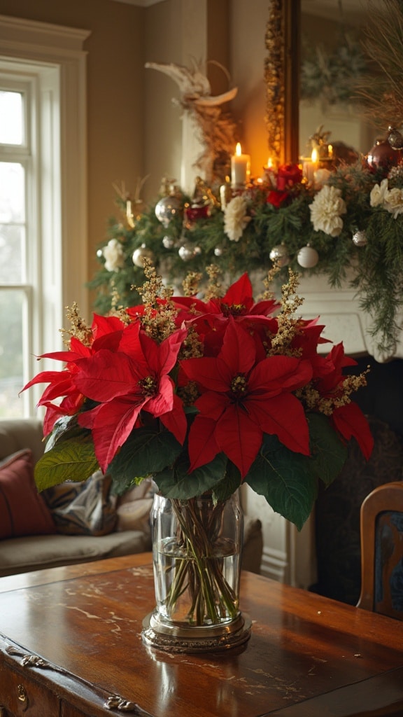 Floral Christmas decorations