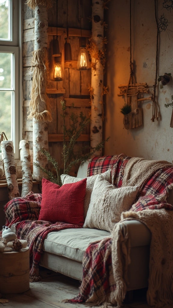 Rustic Cabin-Inspired Christmas Corner