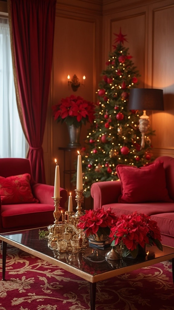 Red and Gold Christmas Decor
