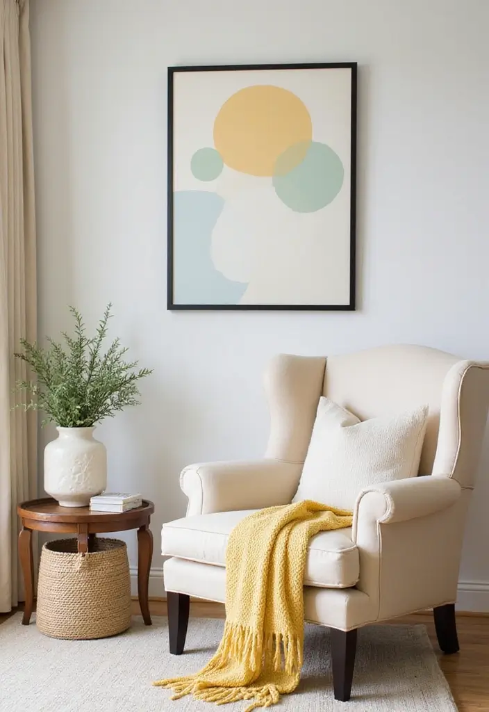 Oversized Wall Art in Reading Corner